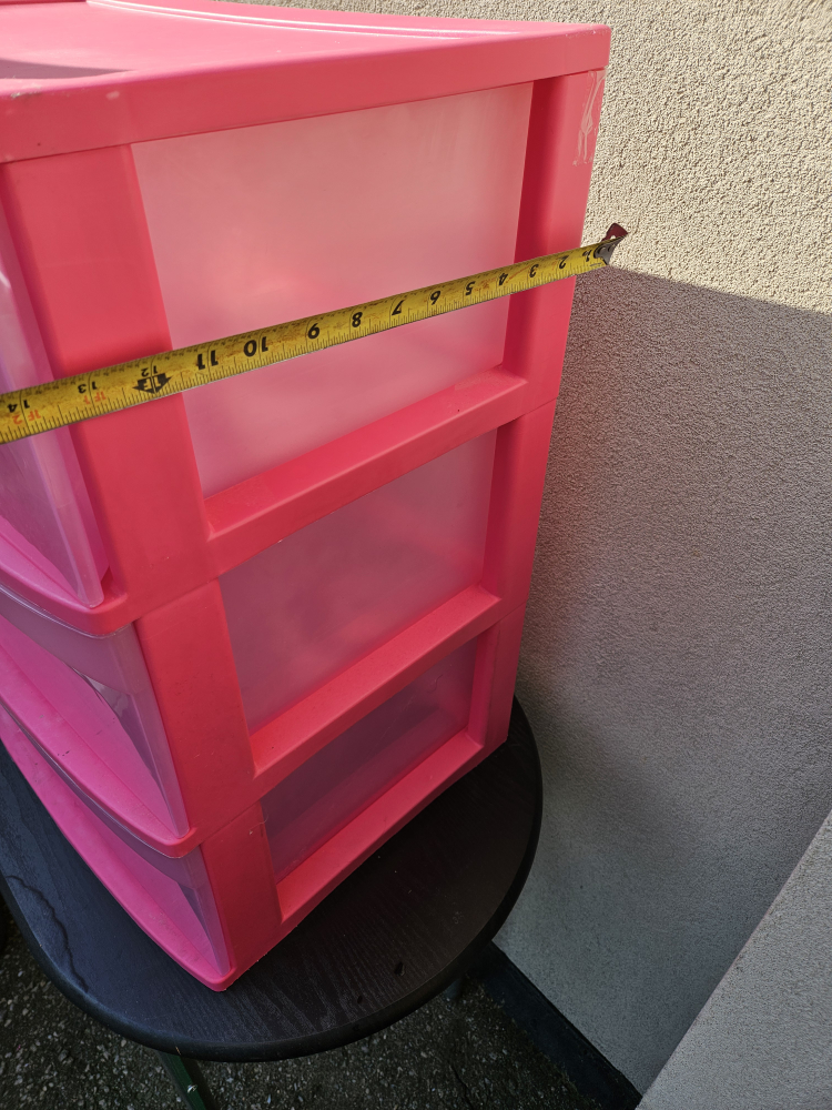 Sterilite 3-Drawer Pink Storage Cart - photo 2
