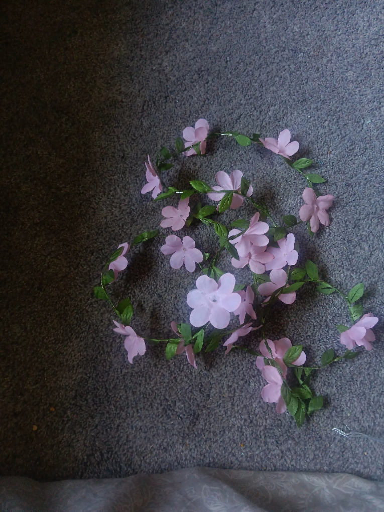 fairy lights, flower Garland Decoration🧡