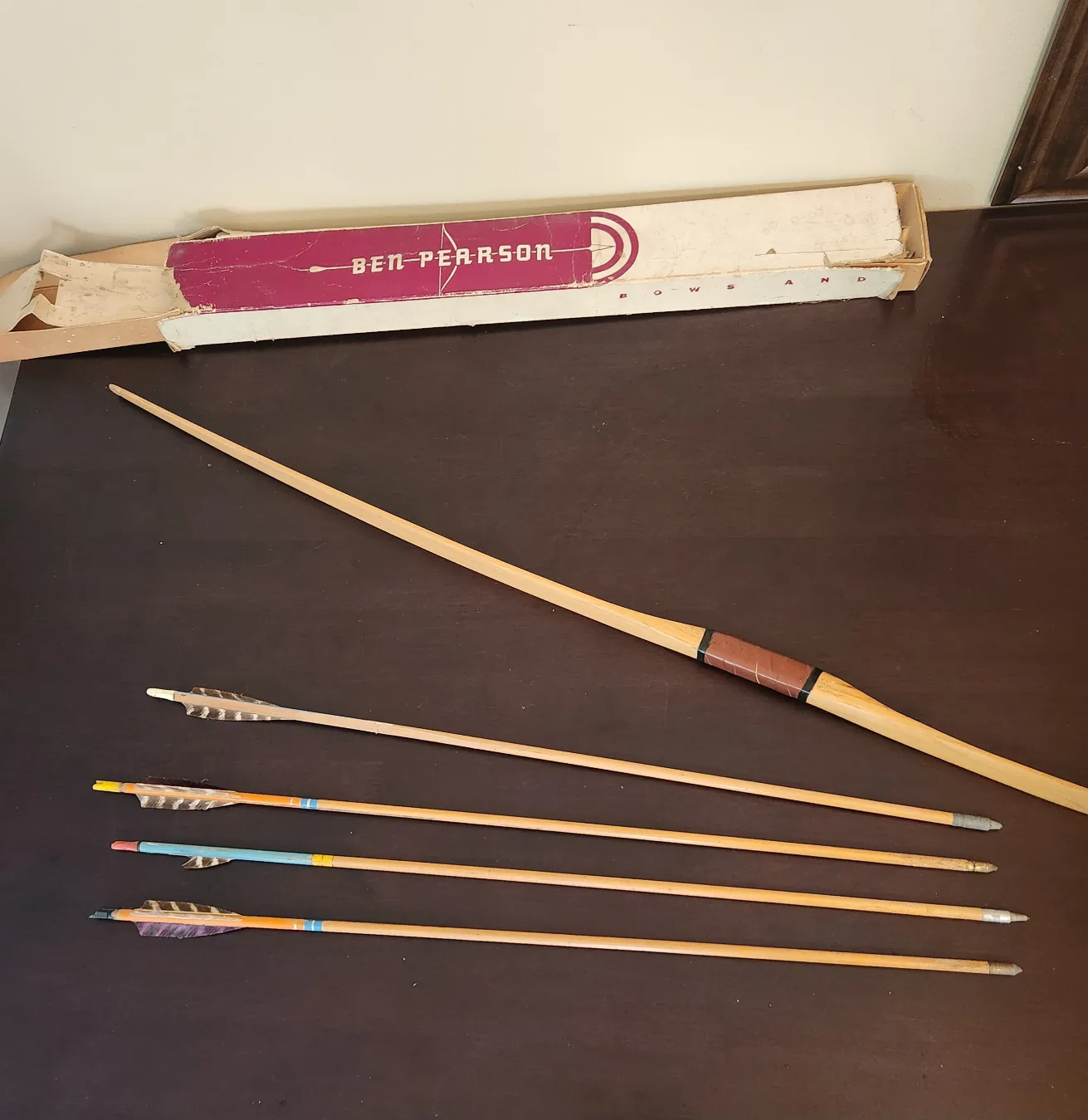 Vintage, Ben Pearson, Recurve Bow, with Arrows thumbnail
