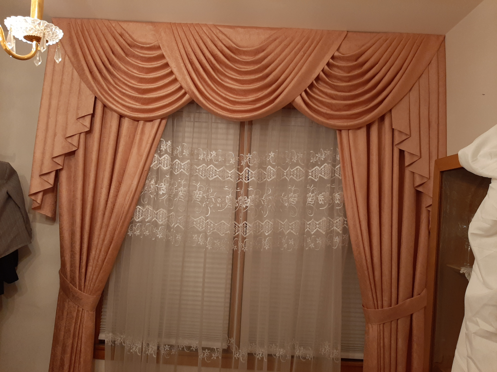 Vintage Peach Window drapes - photo 2