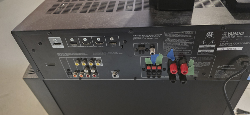 Yamaha HTR-3066 AV Receiver with Bose Speakers - photo 4
