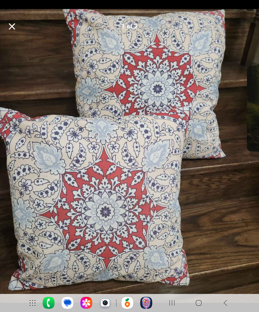 Decorative patio  Pillows - Set of 2 for $15
