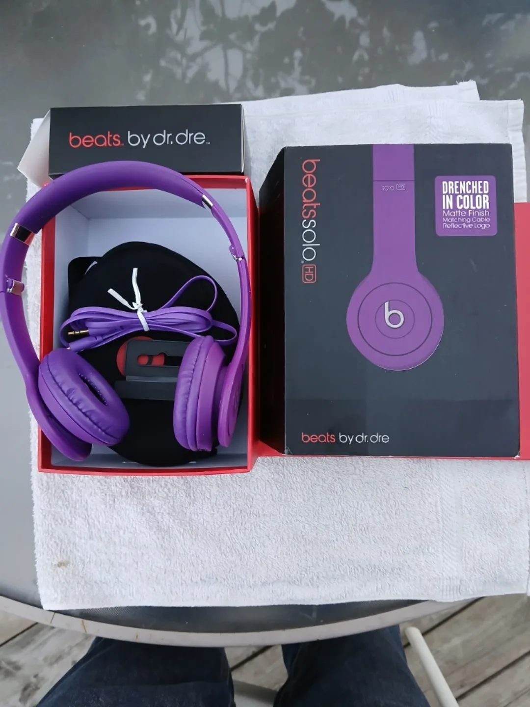 Beats Solo HD Purple Headphones with Box image indicator(10)