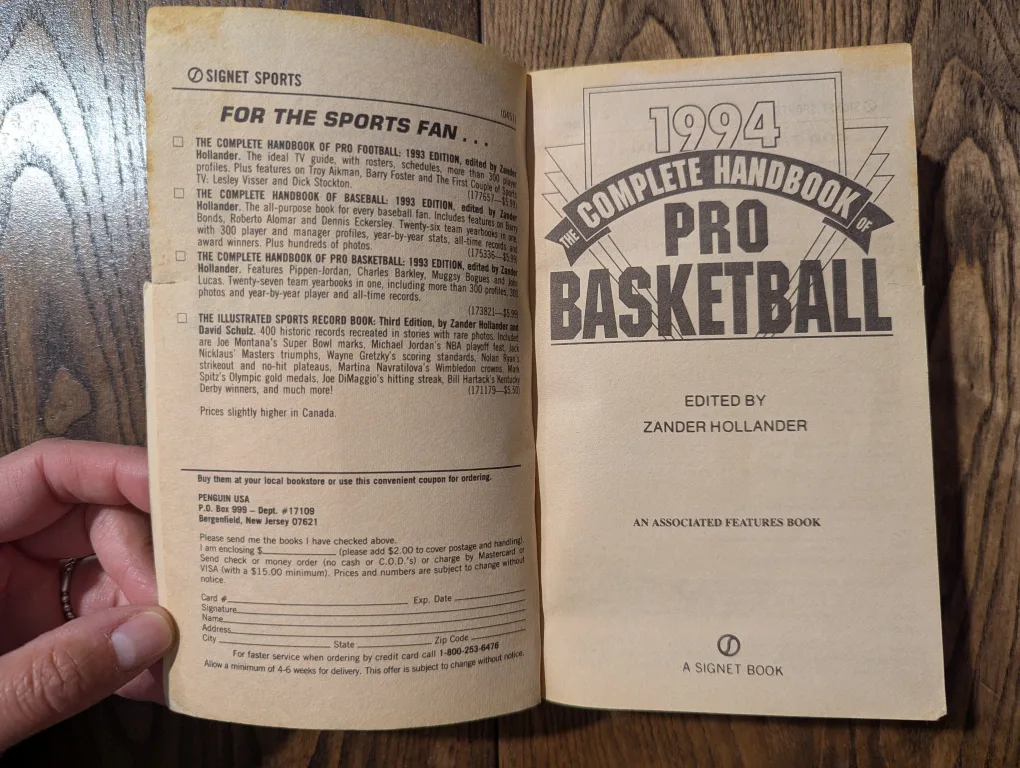 1994 Complete Handbook of Pro Basketball image indicator(5)