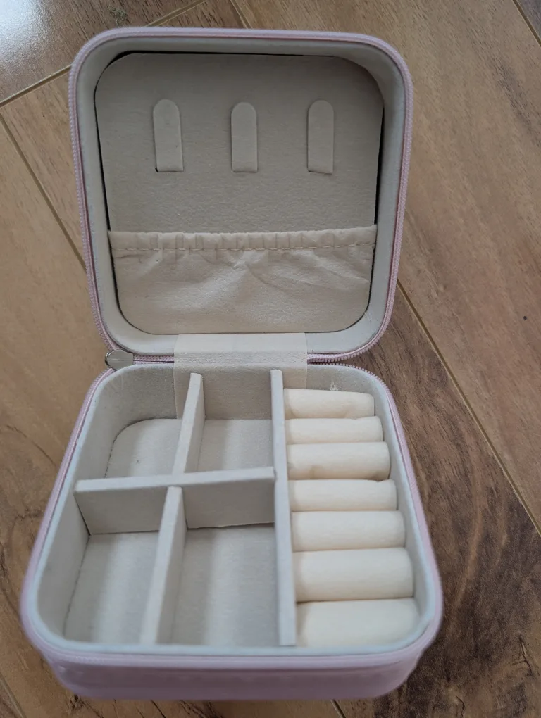 Pink Travel Jewellery Box