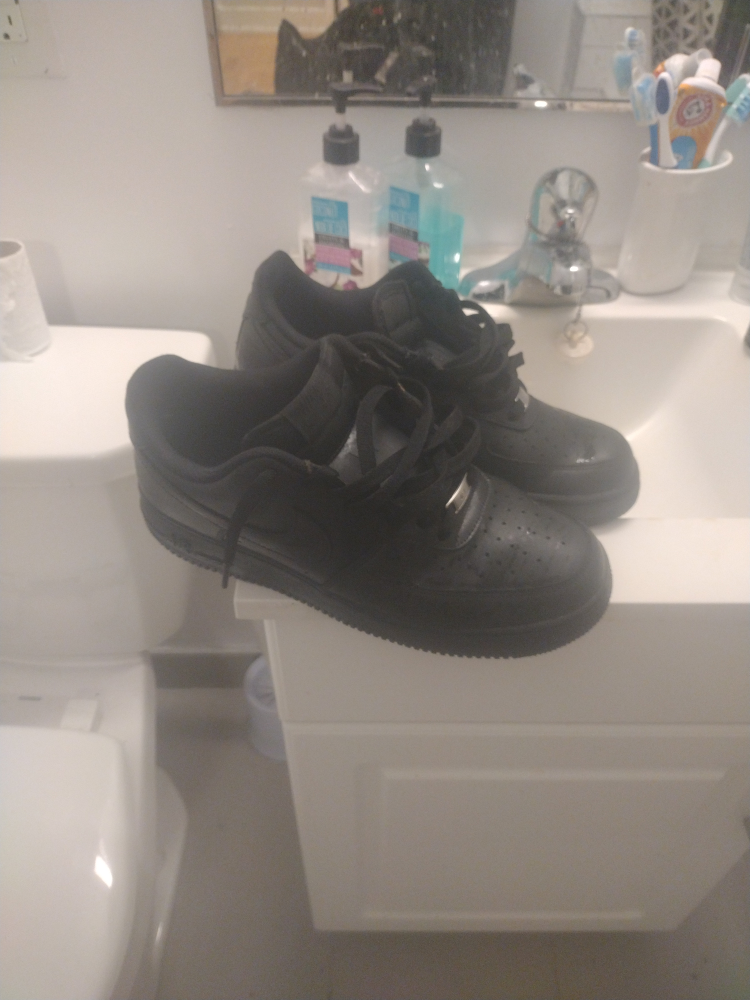 Nike Air Force 1 Black Sneakers - photo 4
