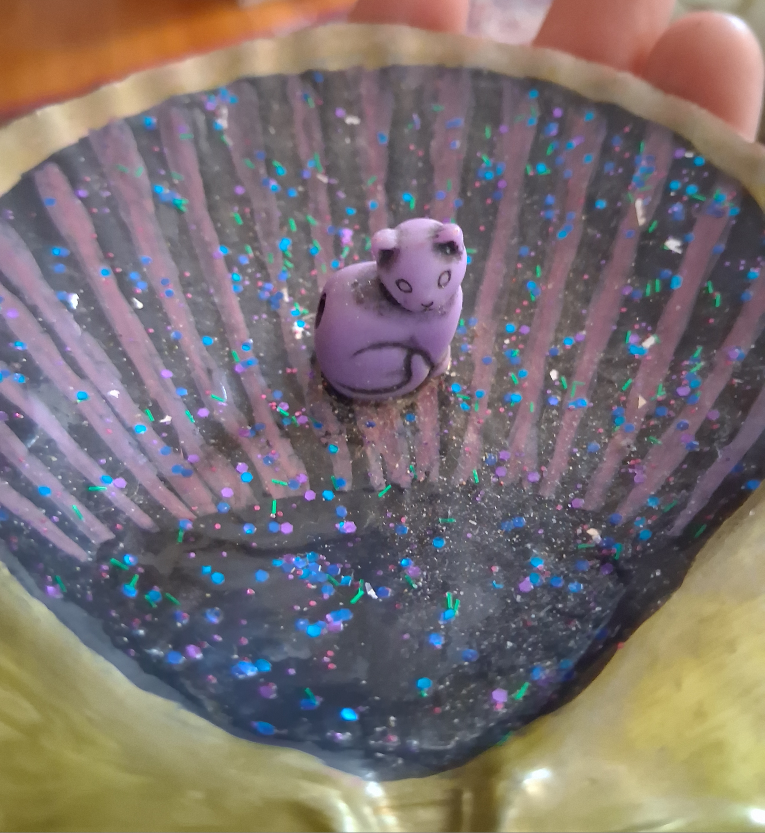 Hand Painted Seashell Trinket Dish
