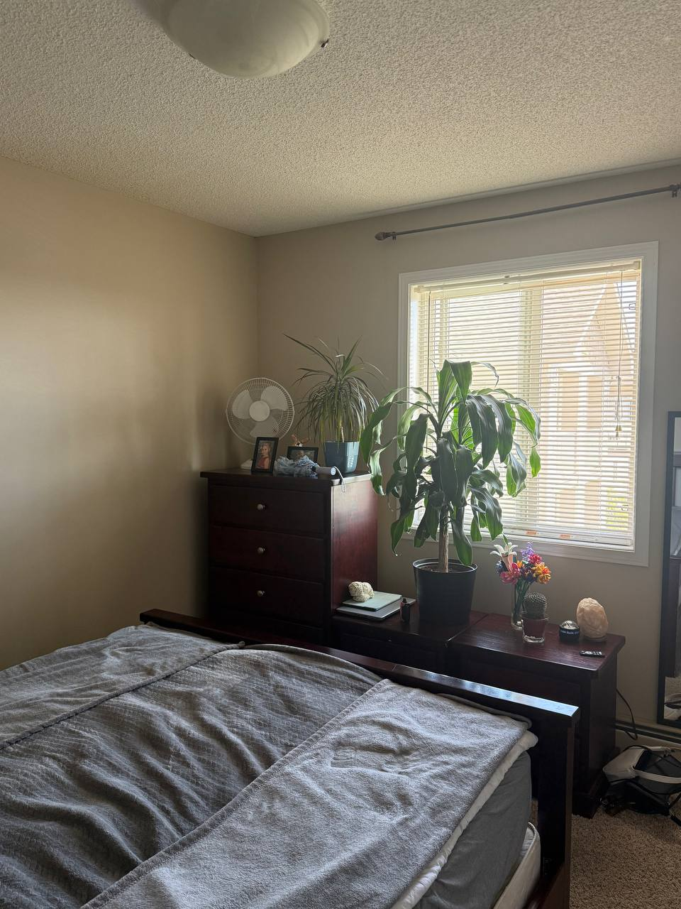Solid Wood Bedroom Set – Fair Condition
