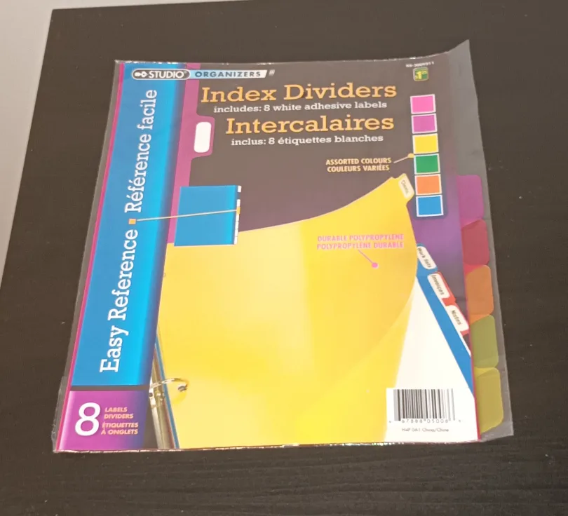 🧡 FREE Office supplies Bundle - Folder, Binders, Index Cards image indicator(4)