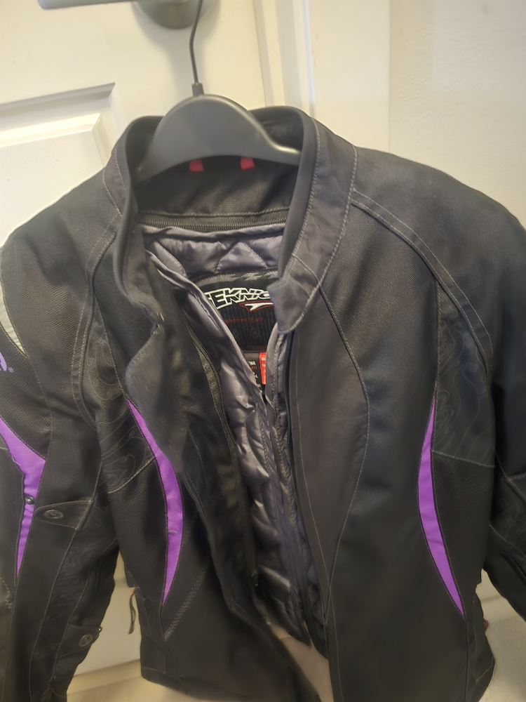 Woman Padded Motorcycle Jacket US 6 Size S-M - photo 2
