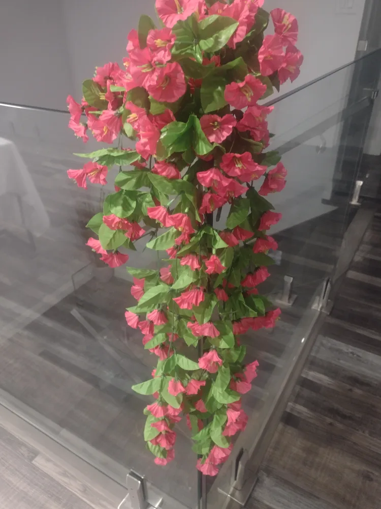 Artificial Hanging Flowers Decor . I selling the 2 sets  for $30 image indicator(2)