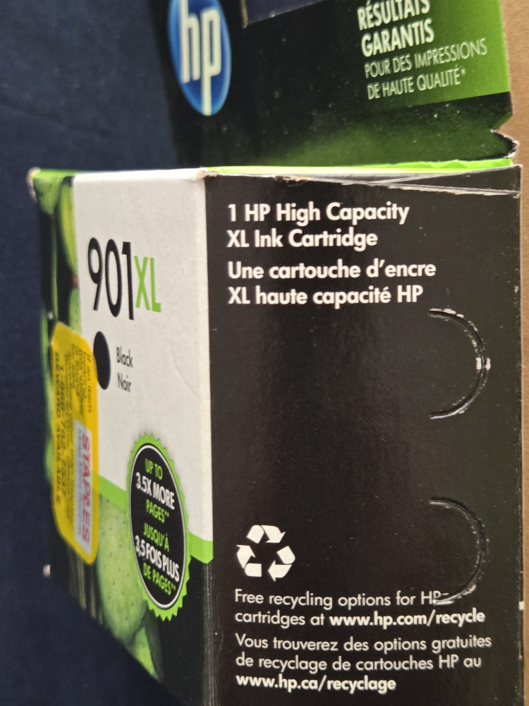 HP 901XL Black Ink Cartridge - New - photo 3