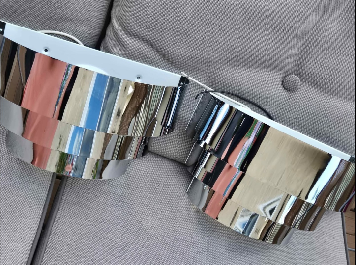 Chrome Sconces - Pair