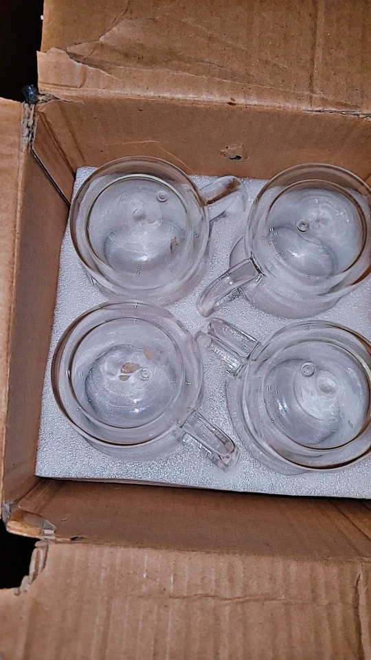 Glass Coffee Mugs with Handles (Set of 4) thumbnail