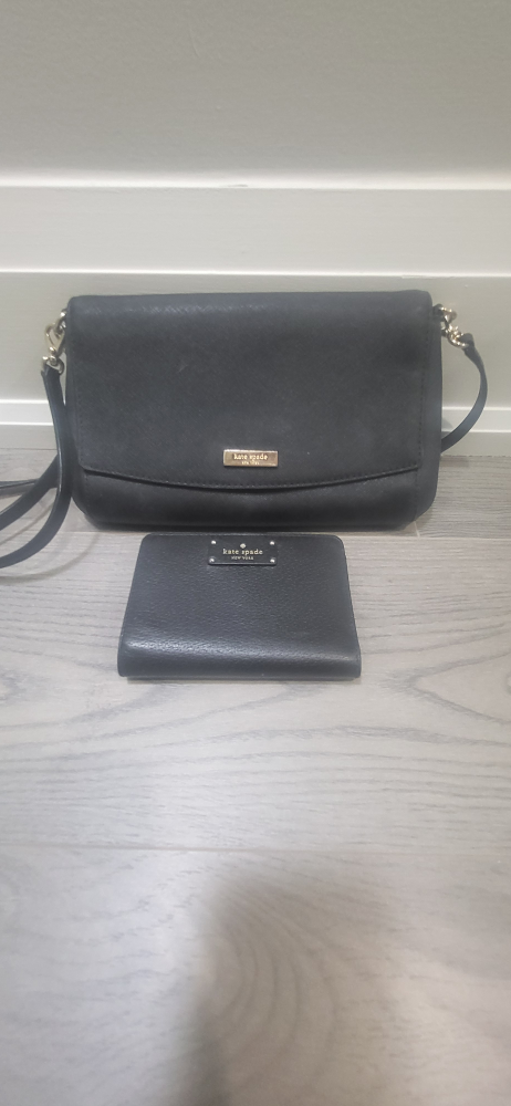 Kate Spade Black Crossbody Bag and Wallet