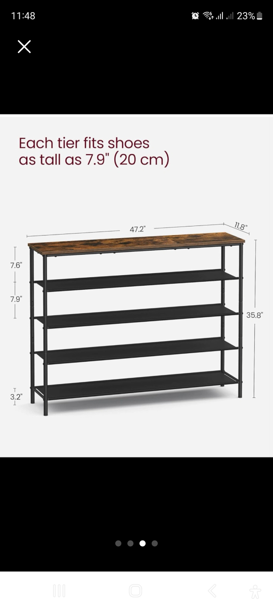 5-Tier Shoe Rack Organizer - photo 2