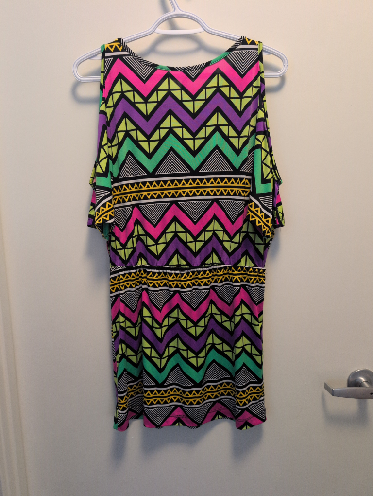 Cold Shoulder Geometric Dress - size 5 - photo 2