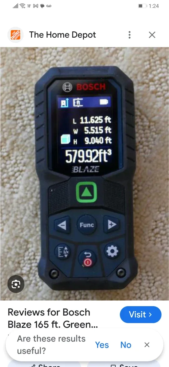 Bosch Blaze Laser Distance Measurer thumbnail