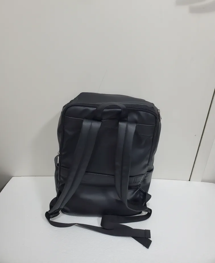 BACK TO SCHOOL:Bugatti Black Vegan Leather Backpack image indicator(2)