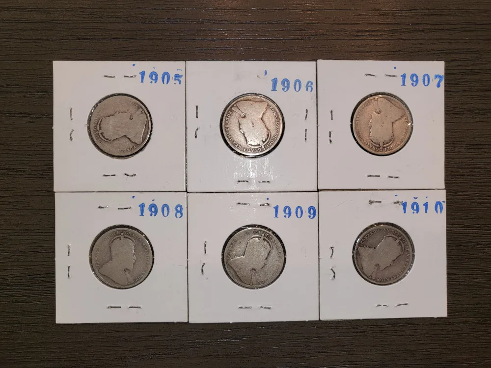 Antique Canadian Quarters (1905-1910) image indicator(5)