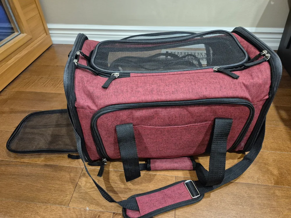 Pet Peppy Pet Carrier - Burgundy image indicator(7)