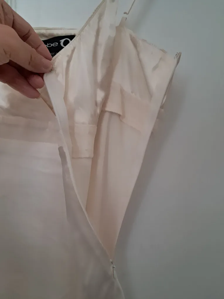 Bebe Ivory Silk Blend Top - Size XS image indicator(6)