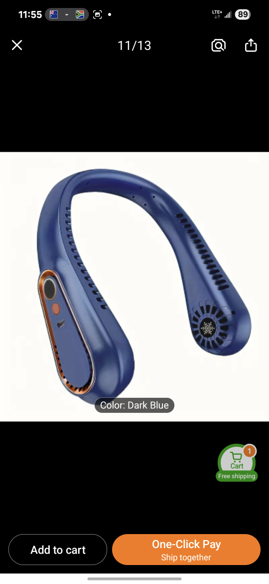 Neck Fan - Dark Blue, pick Scarborough or oshawa - photo 2