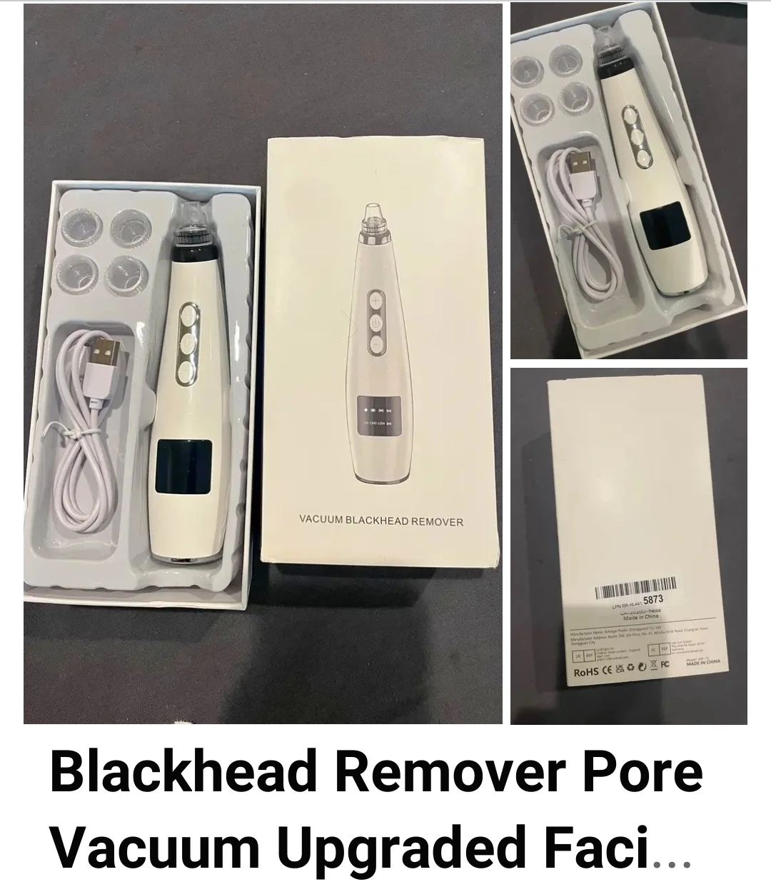 NEW Vacuum Blackhead Remover Pore Facial Kit