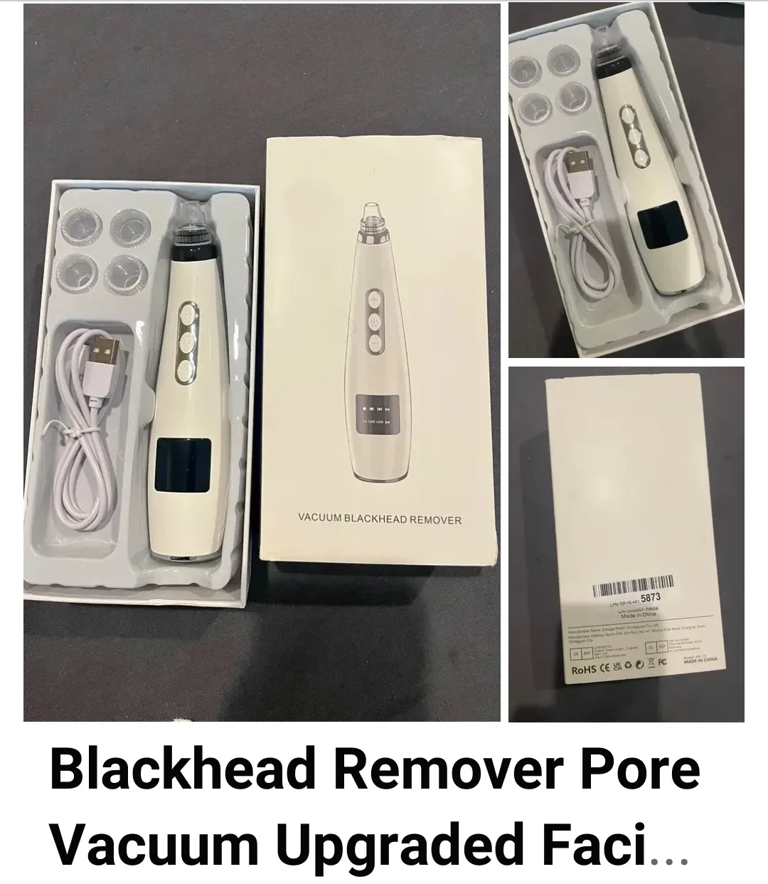 NEW Vacuum Blackhead Remover Pore Facial Kit thumbnail