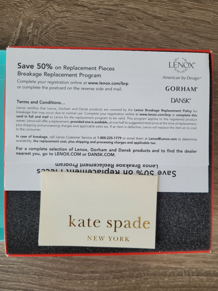 (Lenox) Kate Spade Sullivan Street 2x3" Frame - New in Box! - photo 2