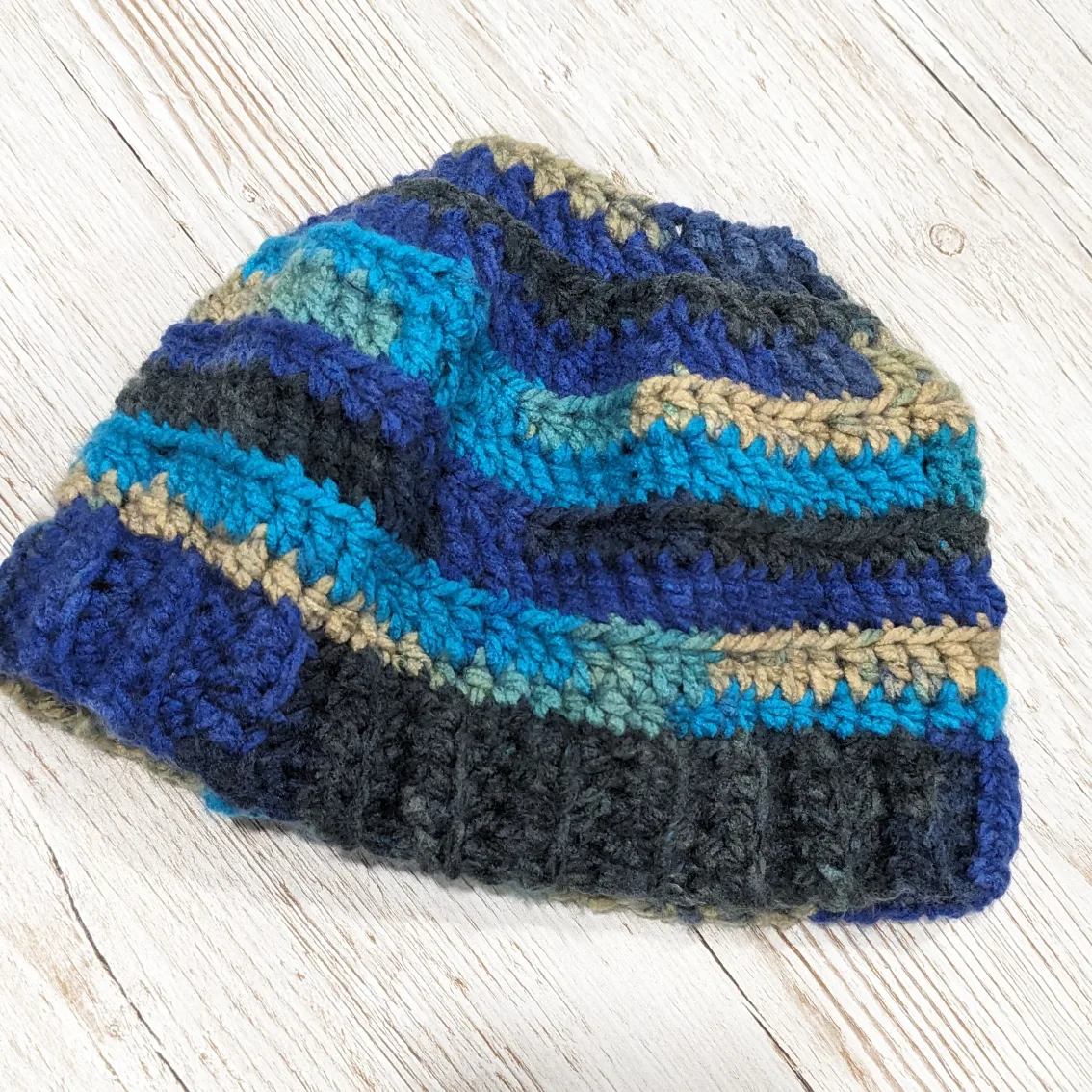 🧡Handmadel Bun/ Ponytail Beanie thumbnail