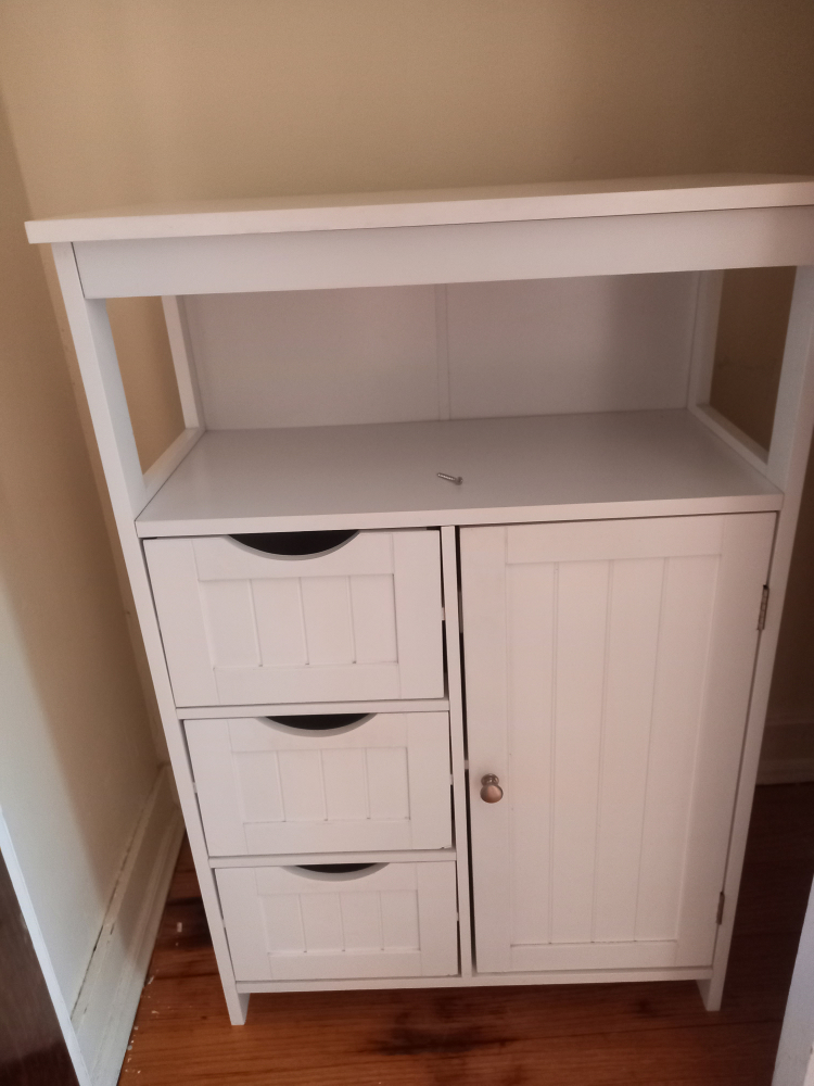 White Bathroom Storage Cabinet