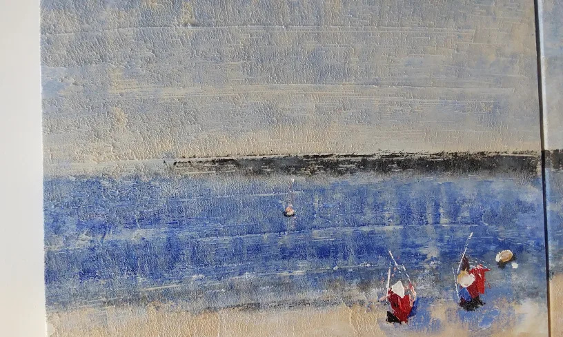 oil painting with sets of two. Seascape Painting - Diptych image indicator(4)