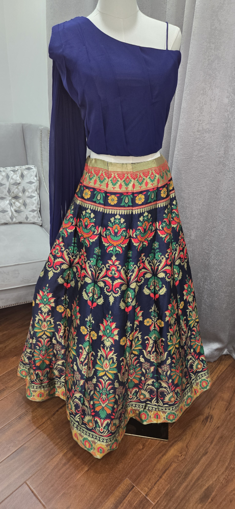 Floral Lehenga Choli Set - Indian Outfit - photo 3