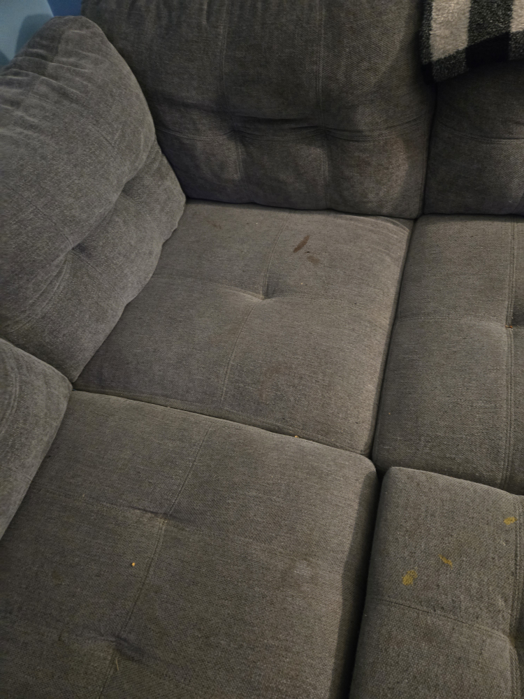 Grey Sectional Sofa with Ottoman - photo 4