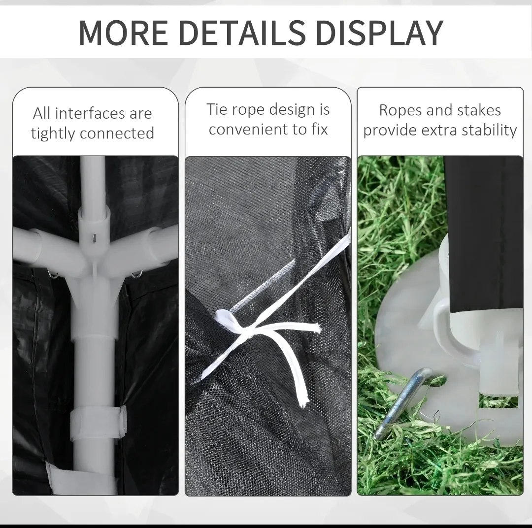 🌞 10 × 13 ft Outdoor Gazebo Canopy with Mesh Sidewalls image indicator(6)