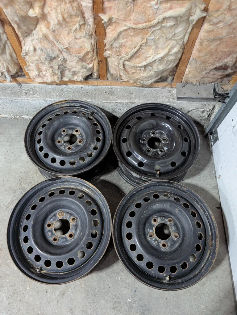 (4)-16 Inch Steel Rims 5x114.3