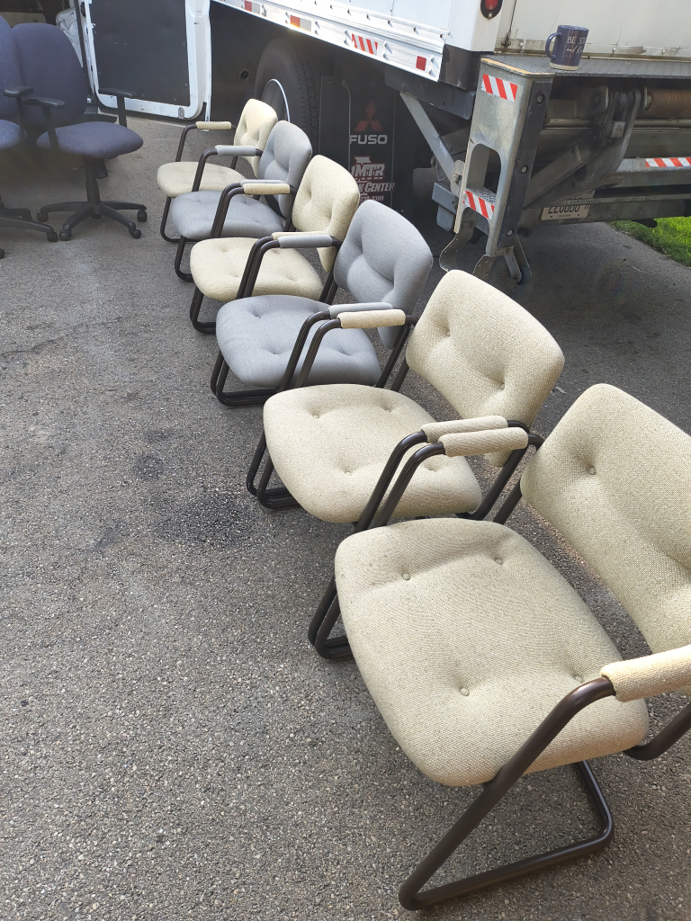 Set of 6 Vintage Office Chairs