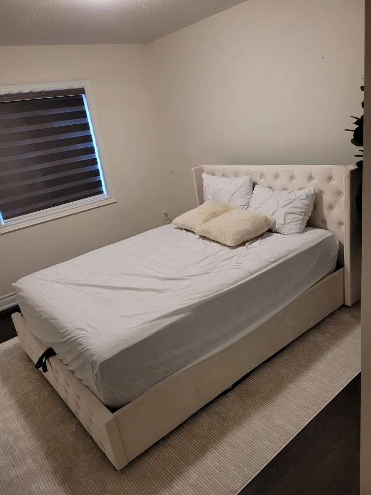 Upholstered king Bed Frame with Storage thumbnail