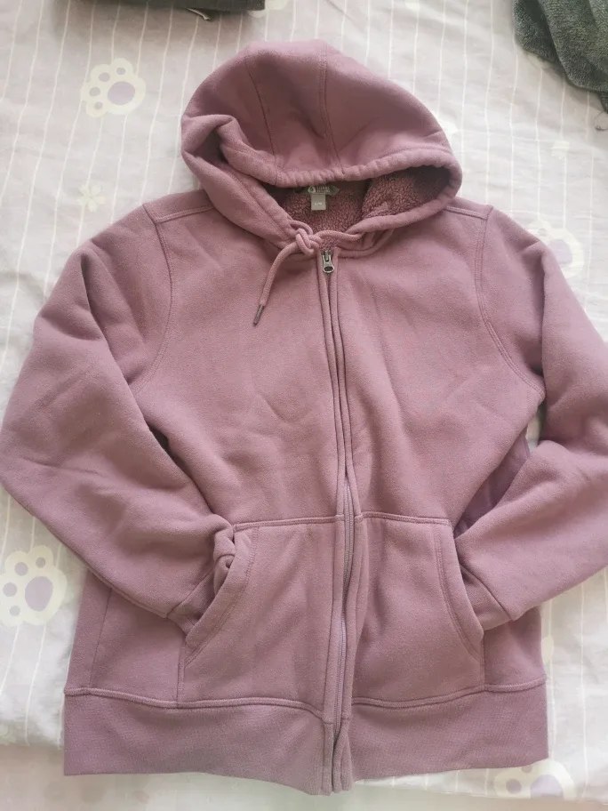 Sierra Designs Purple Fleece Hoodie - Size L thumbnail