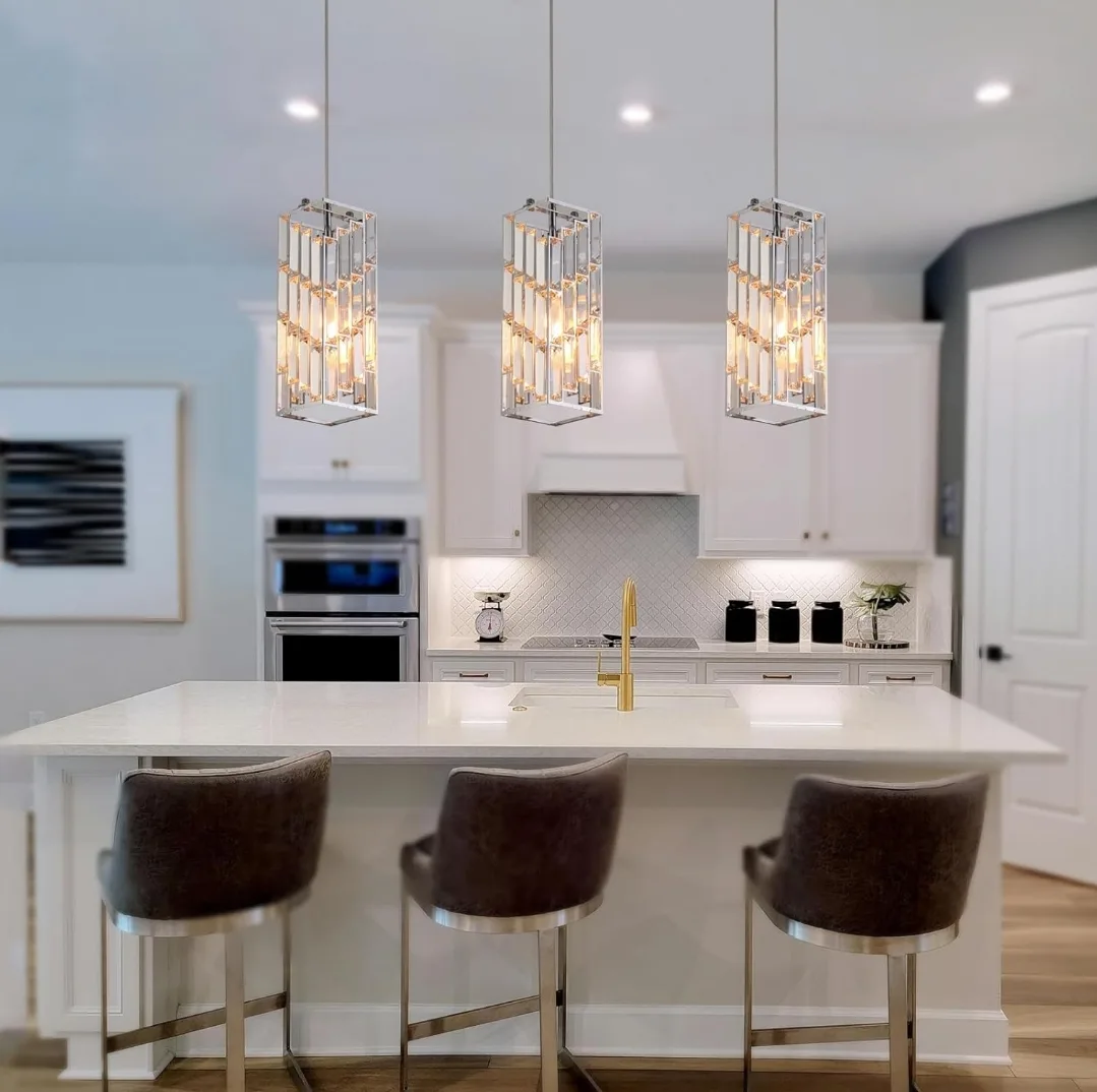 Crystal Rectangle Pendant Light thumbnail