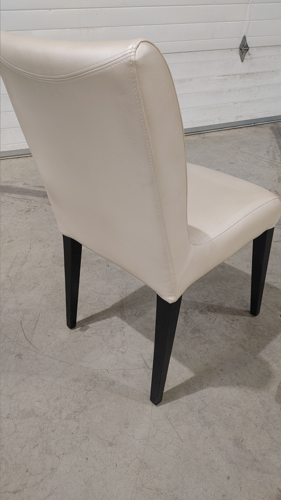 Set of Four Dining Chairs - Cream Leatherette - photo 5