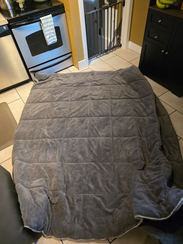Grey Queen Sized Blanket 🧡 thumbnail
