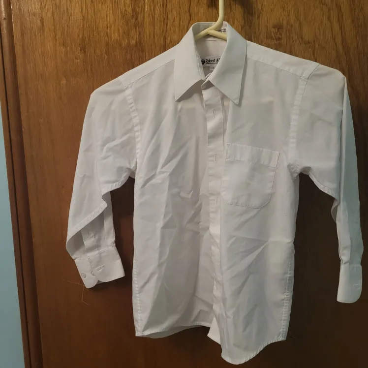 Robert Allan White Dress Shirt - Size 7 thumbnail