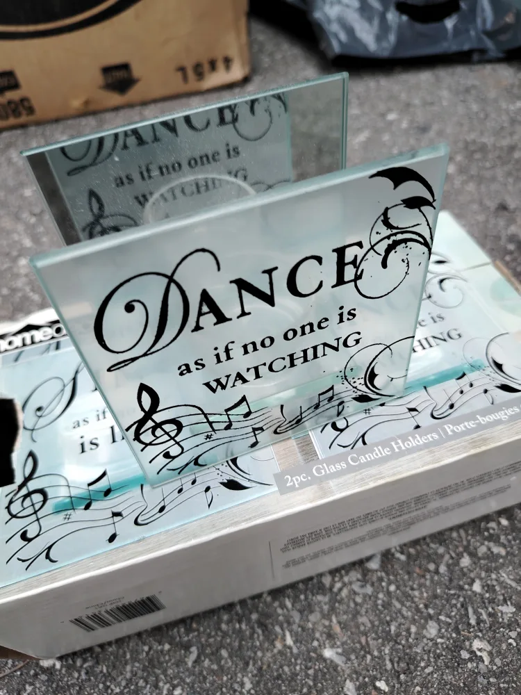 Homedeco Glass Candle Holders - New in Box thumbnail