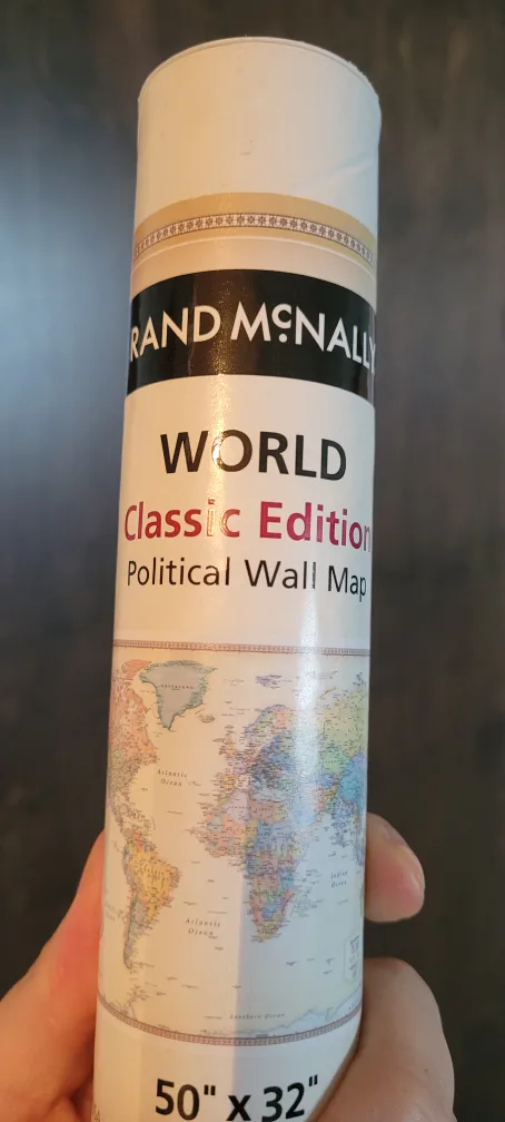 Rand McNally World Classic Edition Political Wall Map thumbnail