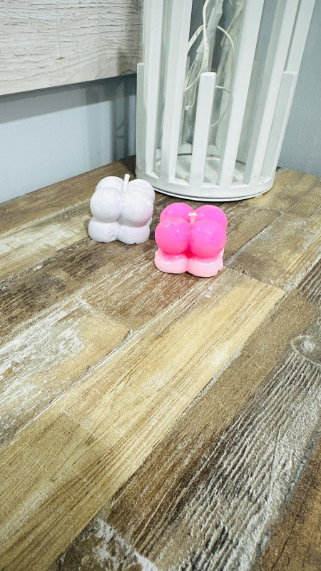 Bubble Flower Candle - Pink & Purple - photo 3