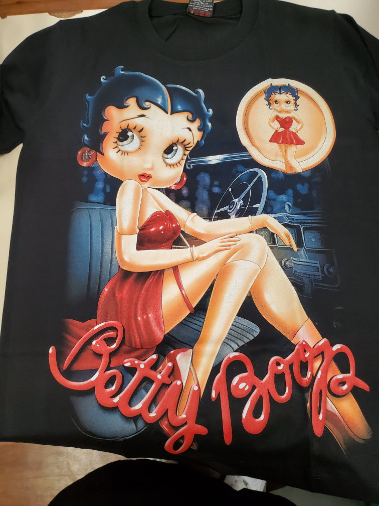 Betty Boop Black T-Shirt glow in the dark - photo 2