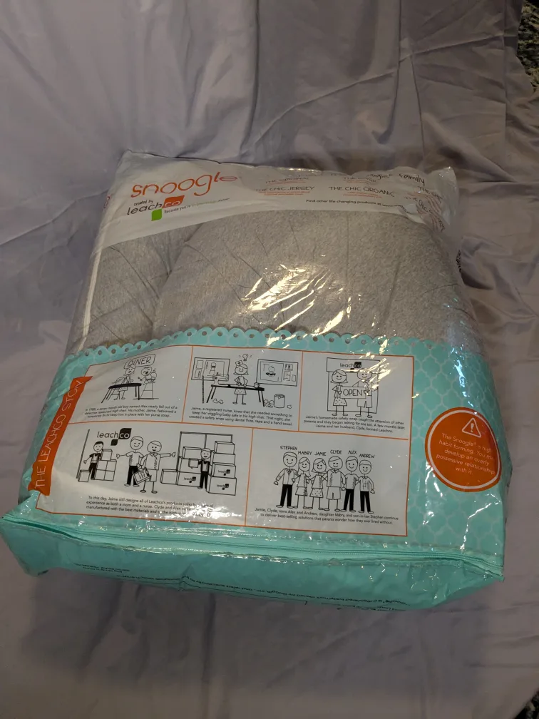 Leachco Snoogle Jersey Chic in Grey image indicator(3)