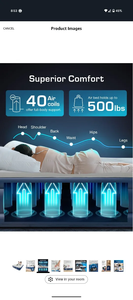 Active Era Queen Size Air Mattress image indicator(2)